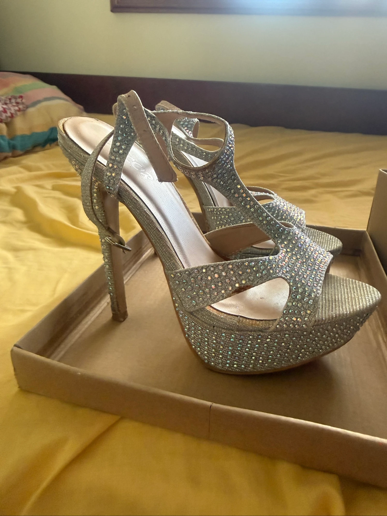 Hoge hakken ceremonie sandalen maat 37 – photo 6